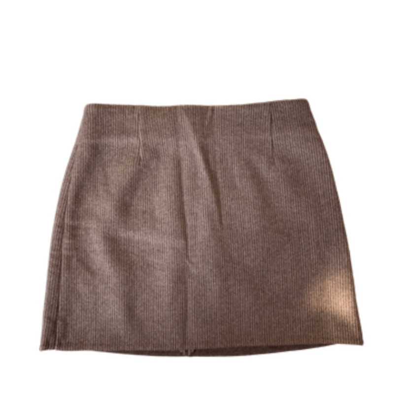 New W/O Tags Marc Jacobs Brown Wool Mini Skirt (Size 8)